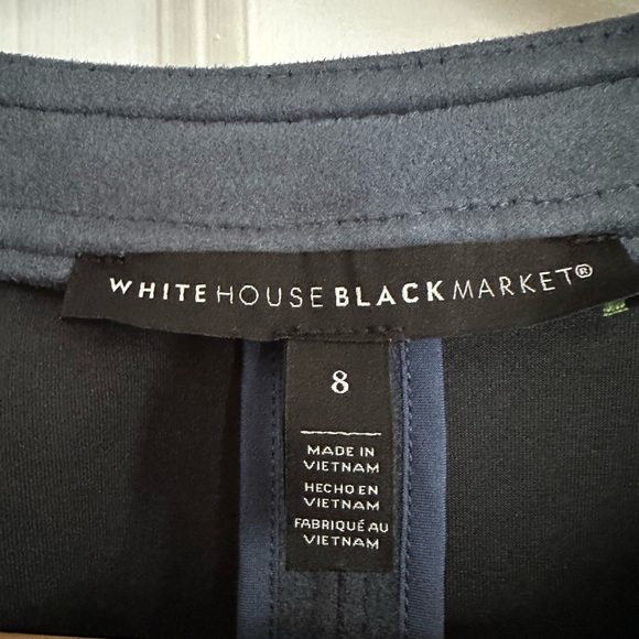 White House Black Market Vegan Suede Stylish Jacket - Picture 4 of 8